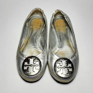 Tory Burch kids flats silver Size 11.5